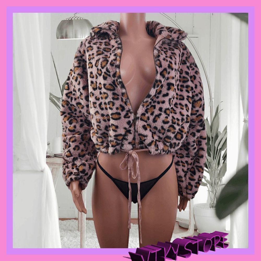 NWT {Victoria's Secret} Cozy Elegance:  Faux Fur Bomber, Size Small NWT